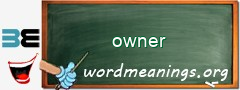 WordMeaning blackboard for owner